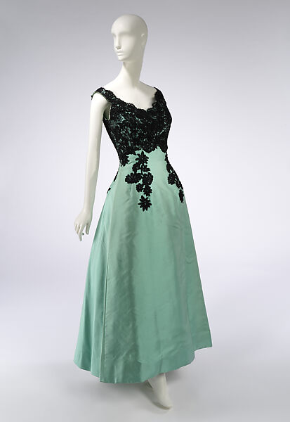 Evening ensemble, Ann Lowe (American, Clayton, Alabama ca. 1898–1981 Queens, New York), silk, cotton, American