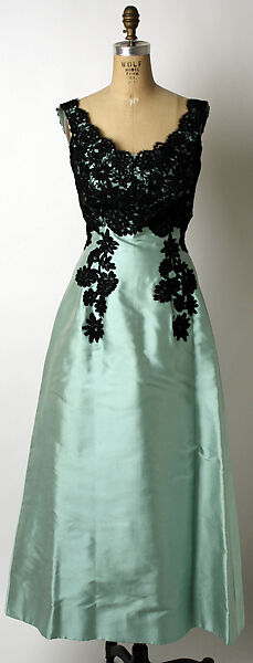 Evening ensemble, Ann Lowe (American, Clayton, Alabama ca. 1898–1981 Queens, New York), silk, cotton, American