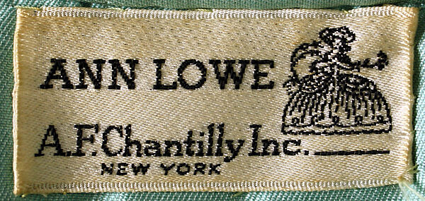 Evening ensemble, Ann Lowe (American, Clayton, Alabama ca. 1898–1981 Queens, New York), silk, cotton, American