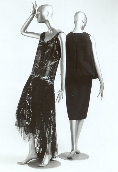 Dinner dress, Pauline Trigère (American, born France, Paris 1908–2002 New York), silk, glass, American 