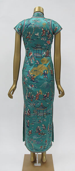 Cheongsam, silk, metallic thread, Chinese
