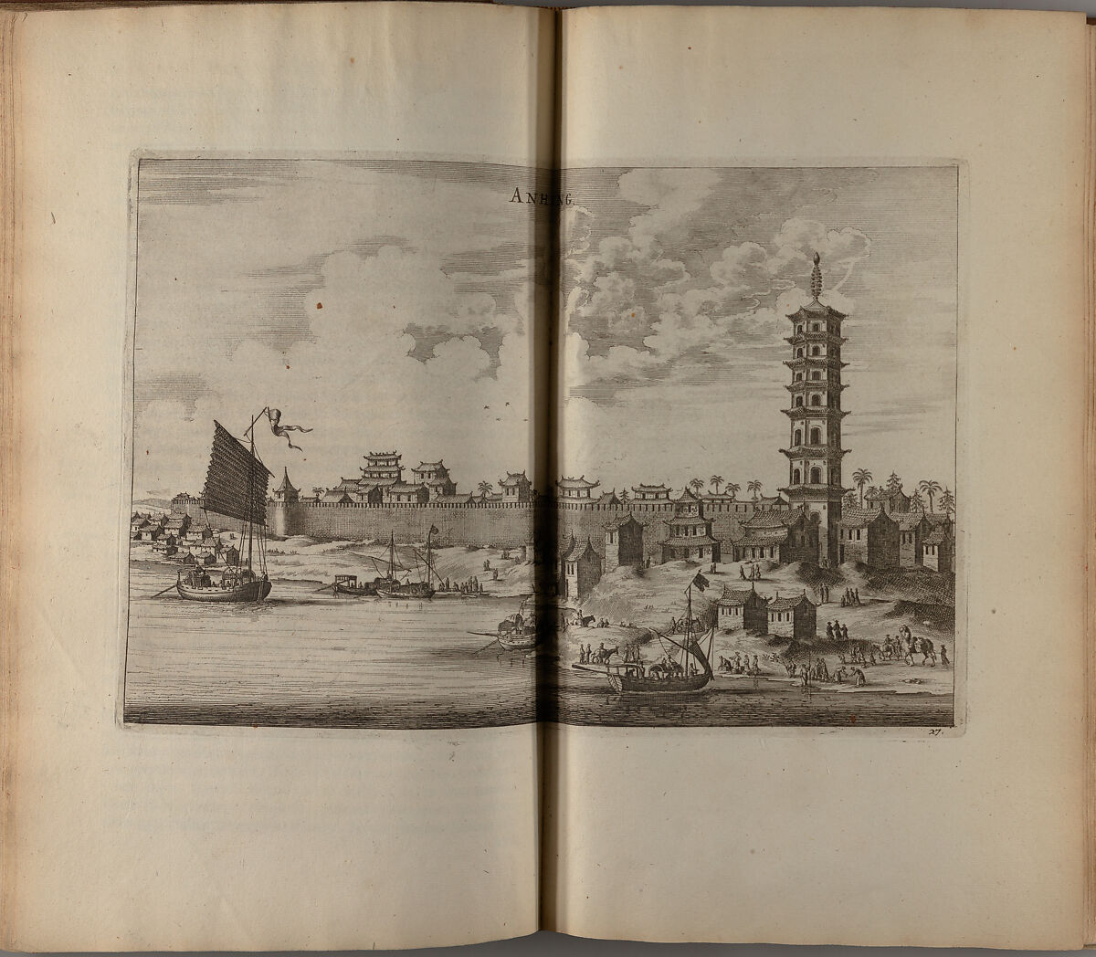 Legatio batavica ad magnum Tartariæ chamum Sungteium, modernum Sinæ imperatorem : historiarum narratione, quæ legatis in provinciis Quantung, Kiangsi, Nanking, Xantung, Peking, & aula imperatoriâ ab anno 1665 ad annum 1657 obtigerunt, ut & ardua Sinensium in bello tartarico fortunâ, provinciarum accurata geographia, urbium delineatione, nec non artis & naturæ miraculis ex animalium, vegetabilium, mineralium genere per centum & quinquaginta æneas figuras passim illustrata & conscripta vernacule, Johannes Nieuhof (Dutch, Uelsen 1618–1672 Madagascar)