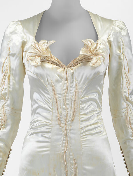 Wedding dress, Ann Lowe (American, Clayton, Alabama ca. 1898–1981 Queens, New York), cellulose acetate, American