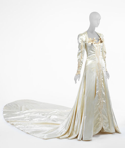 Wedding dress, Ann Lowe (American, Clayton, Alabama ca. 1898–1981 Queens, New York), cellulose acetate, American