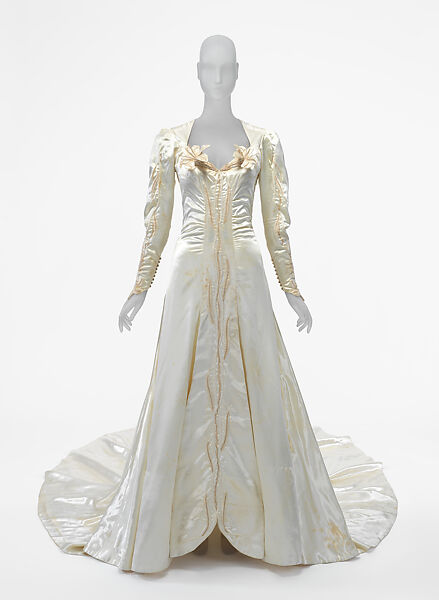 Wedding dress, Ann Lowe (American, Clayton, Alabama ca. 1898–1981 Queens, New York), cellulose acetate, American 