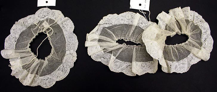 Engageantes, cotton, linen, Belgian