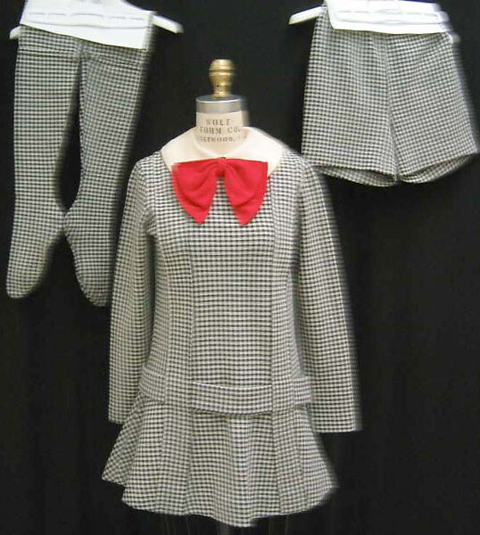 Ensemble, Rudi Gernreich (American (born Austria), Vienna 1922–1985 Los Angeles, California) (a–d), (a–f) wool; (g,h) leather, metal, plastic (vinyl), American