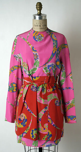 Ensemble, Rudi Gernreich (American (born Austria), Vienna 1922–1985 Los Angeles, California) (a–d), (a–d) silk; (e) nylon; (f,g) leather, plastic (vinyl), American