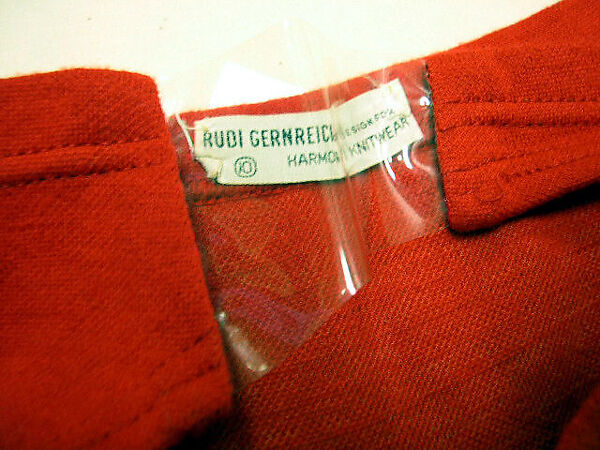 Bikini, Rudi Gernreich (American (born Austria), Vienna 1922–1985 Los Angeles, California), wool, plastic, American