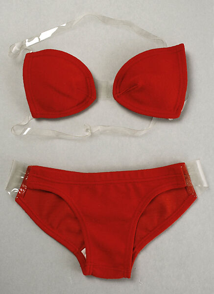 Bikini, Rudi Gernreich (American (born Austria), Vienna 1922–1985 Los Angeles, California), wool, plastic, American 