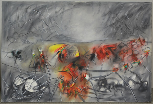 In the Palm of Dawn, Roberto Matta (Chilean, Santiago 1911–2002 Civitavecchia, Italy), Oil on canvas 