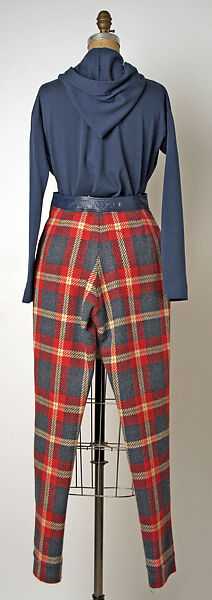 Ensemble, (a–c) Bonnie Cashin (American, Oakland, California 1908–2000 New York), (a) cotton; (b, c) wool; (d, e) leather; (f, g) nylon, American