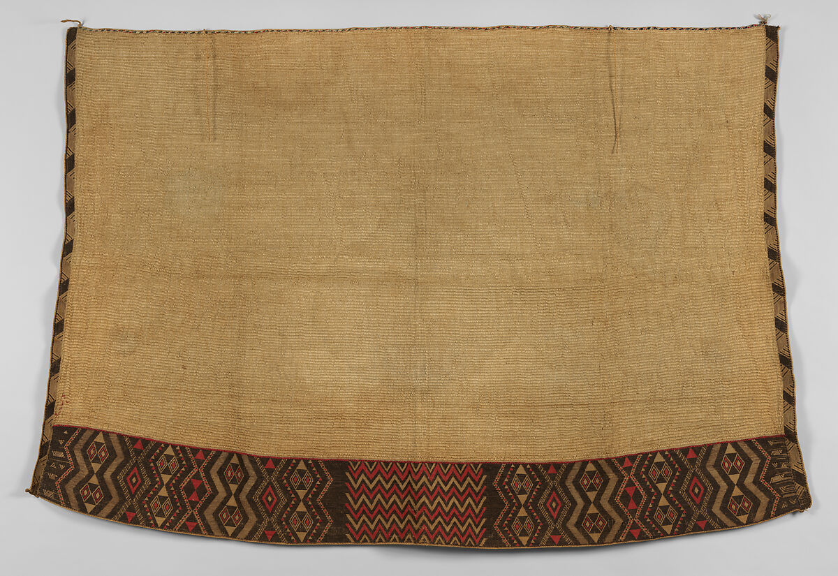 Cloak (Kaitaka aronui), Flax (Phormium tenax), wool, Maori people 