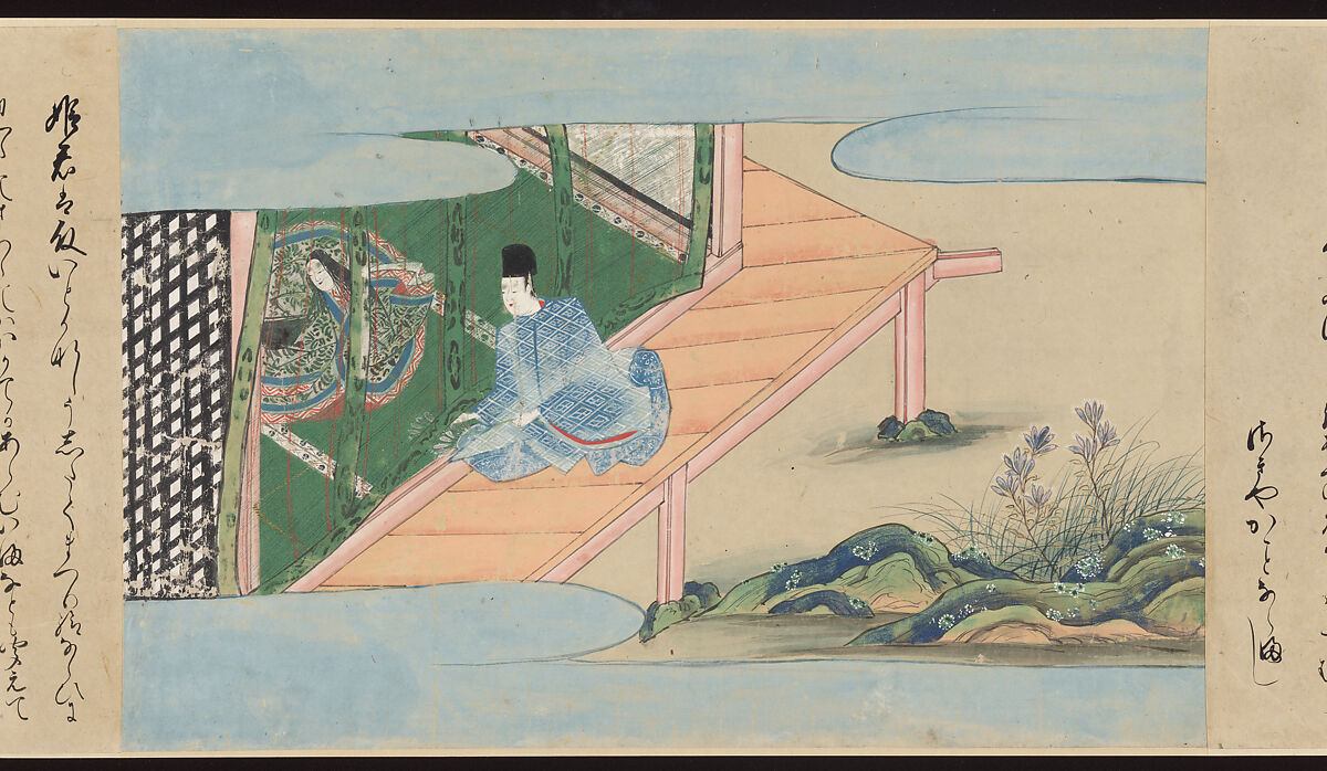 Illustrated Handscrolls of The Tale of Genji, Ryūjo (Tatsujo) (Japanese, active late 16th century), Five handscrolls; ink and color on paper (illustrations); ink on paper (texts), Japan