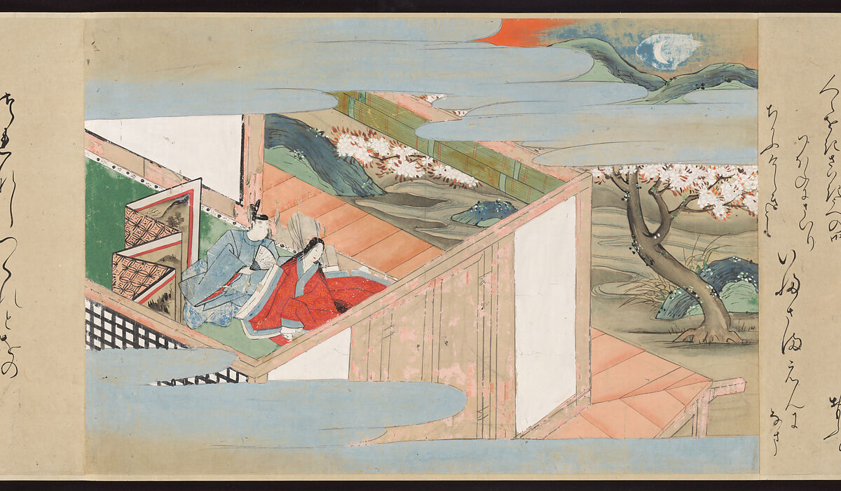 Illustrated Handscrolls of The Tale of Genji, Ryūjo (Tatsujo) (Japanese, active late 16th century), Five handscrolls; ink and color on paper (illustrations); ink on paper (texts), Japan