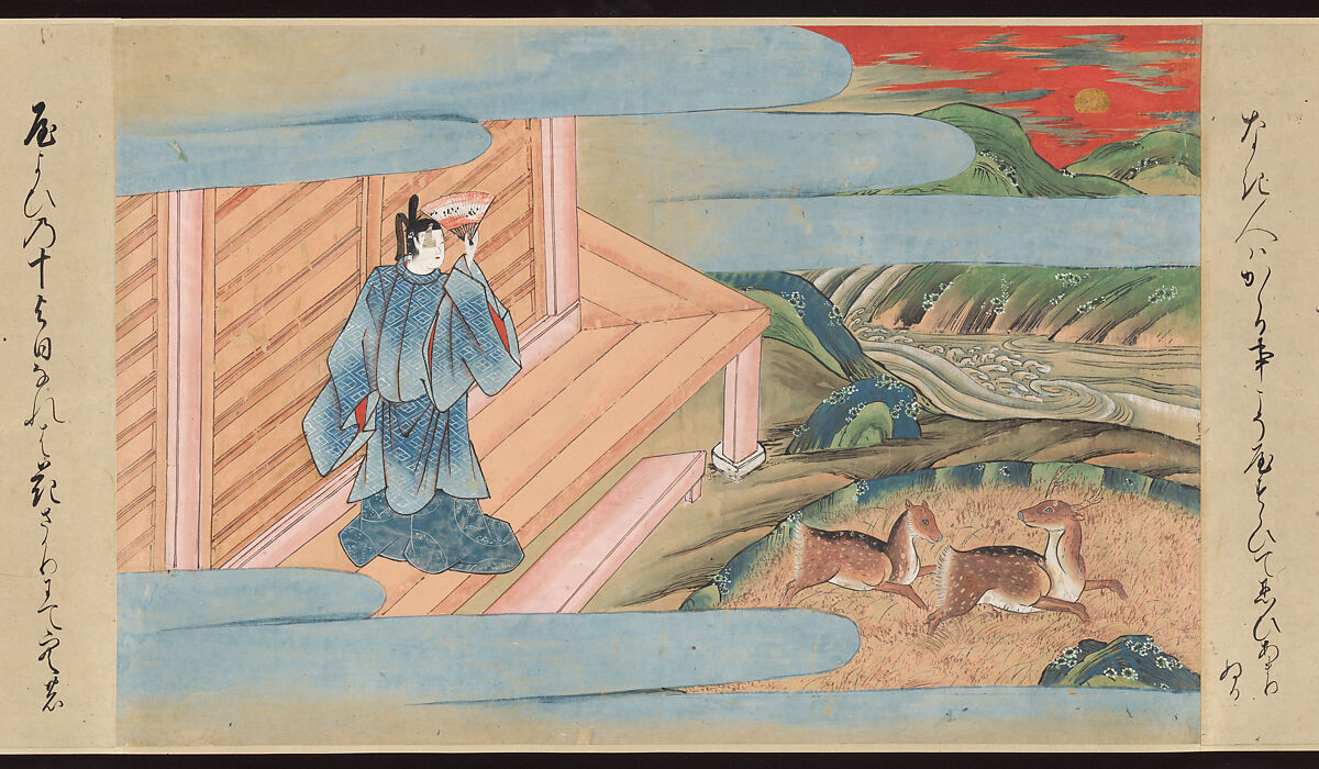 Illustrated Handscrolls of The Tale of Genji, Ryūjo (Tatsujo) (Japanese, active late 16th century), Five handscrolls; ink and color on paper (illustrations); ink on paper (texts), Japan