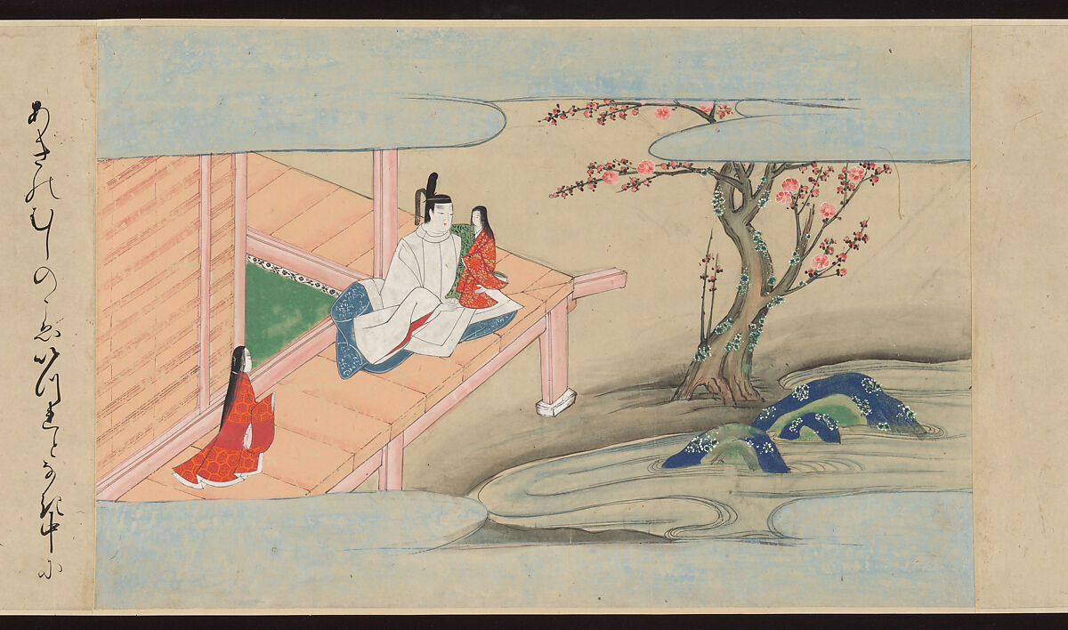 Illustrated Handscrolls of The Tale of Genji, Ryūjo (Tatsujo) (Japanese, active late 16th century), Five handscrolls; ink and color on paper (illustrations); ink on paper (texts), Japan