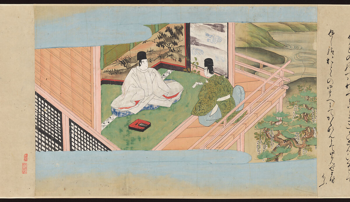 Illustrated Handscrolls of The Tale of Genji, Ryūjo (Tatsujo) (Japanese, active late 16th century), Five handscrolls; ink and color on paper (illustrations); ink on paper (texts), Japan