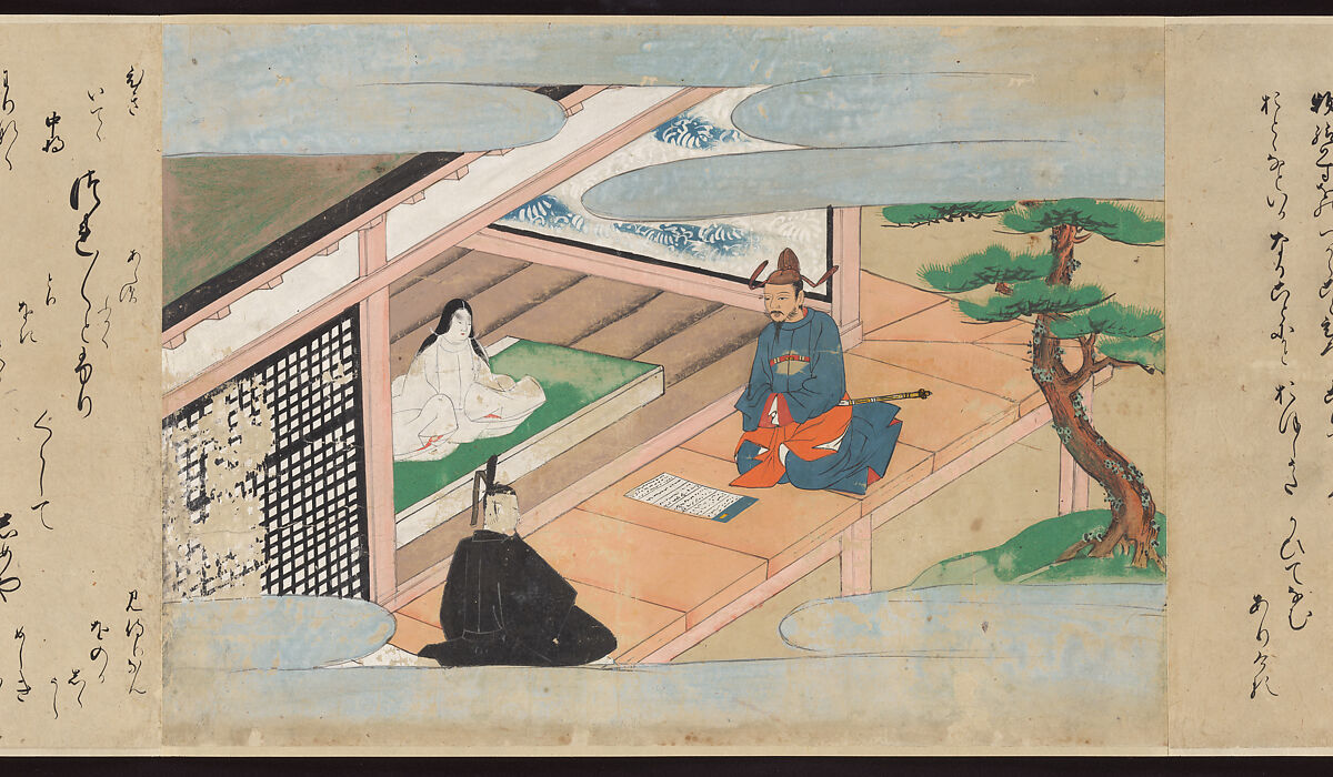 Illustrated Handscrolls of The Tale of Genji, Ryūjo (Tatsujo) (Japanese, active late 16th century), Five handscrolls; ink and color on paper (illustrations); ink on paper (texts), Japan