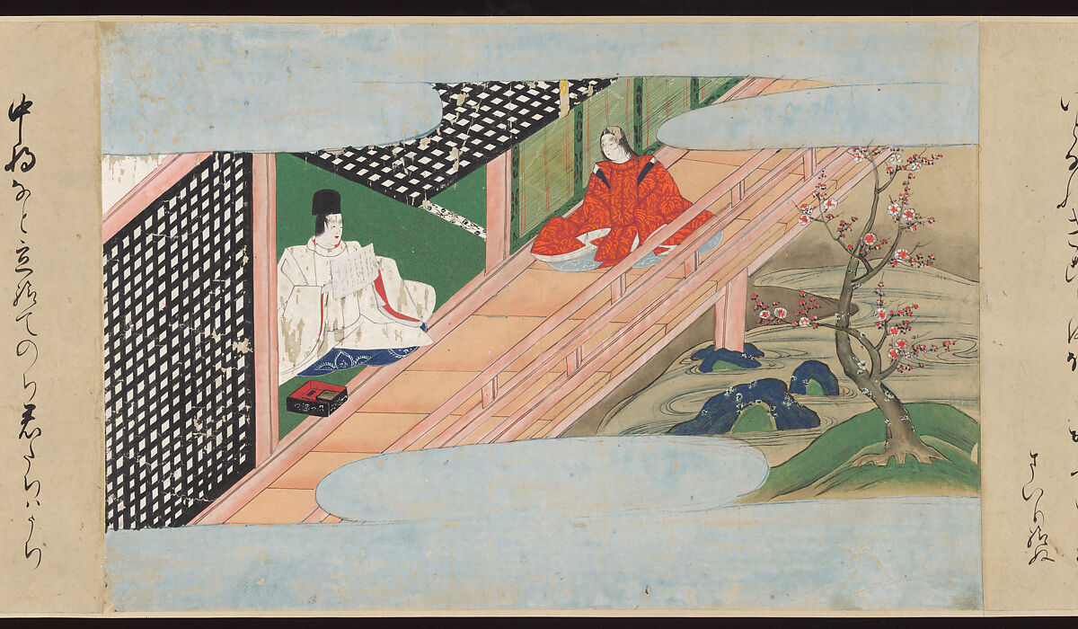 Illustrated Handscrolls of The Tale of Genji, Ryūjo (Tatsujo) (Japanese, active late 16th century), Five handscrolls; ink and color on paper (illustrations); ink on paper (texts), Japan