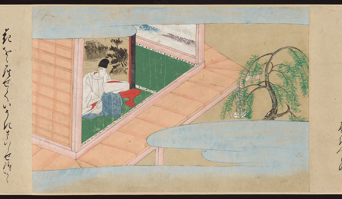 Illustrated Handscrolls of The Tale of Genji, Ryūjo (Tatsujo) (Japanese, active late 16th century), Five handscrolls; ink and color on paper (illustrations); ink on paper (texts), Japan