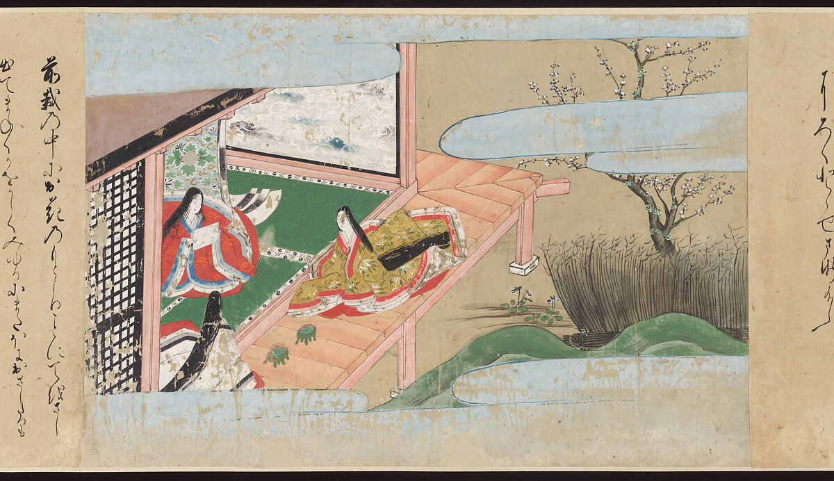 Illustrated Handscrolls of The Tale of Genji, Ryūjo (Tatsujo) (Japanese, active late 16th century), Five handscrolls; ink and color on paper (illustrations); ink on paper (texts), Japan