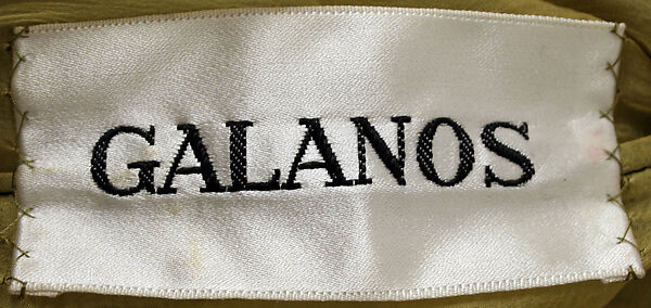 Evening dress, James Galanos (American, Philadelphia, Pennsylvania, 1924–2016 West Hollywood, California), silk, metal, American