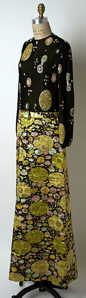 Evening dress, James Galanos (American, Philadelphia, Pennsylvania, 1924–2016 West Hollywood, California), silk, metal, American