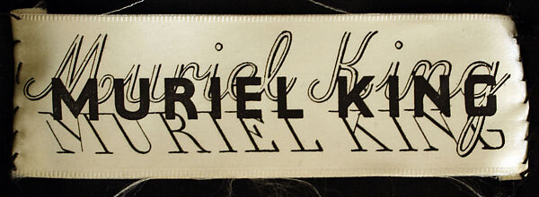 Dinner dress, Muriel King (American, 1900–1977), silk, American