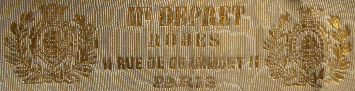 Dress, Depret (French), silk, French