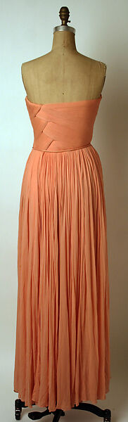 Evening dress, Madame Grès (Germaine Émilie Krebs) (French, Paris 1903–1993 Var region), silk, French