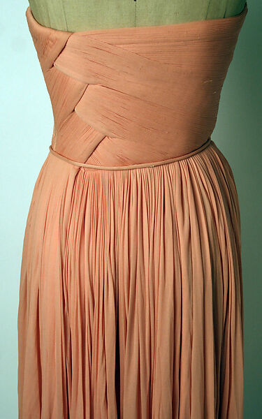 Evening dress, Madame Grès (Germaine Émilie Krebs) (French, Paris 1903–1993 Var region), silk, French