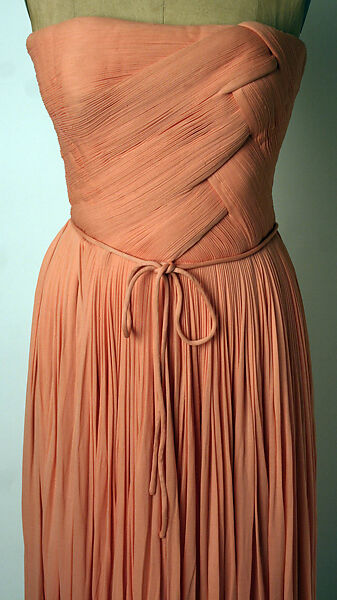 Evening dress, Madame Grès (Germaine Émilie Krebs) (French, Paris 1903–1993 Var region), silk, French