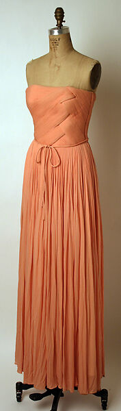 Evening dress, Madame Grès (Germaine Émilie Krebs) (French, Paris 1903–1993 Var region), silk, French