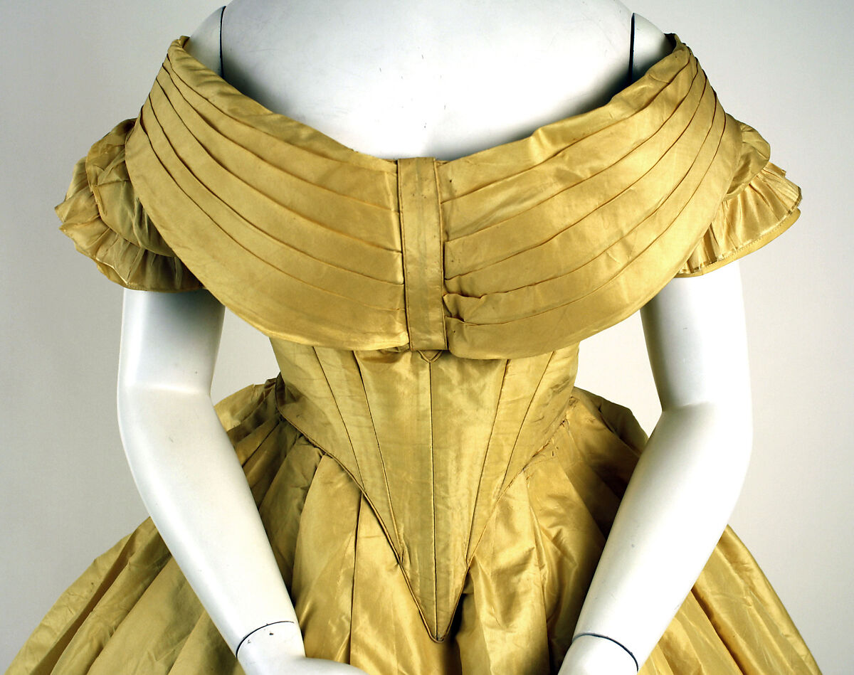 Dress, silk, American