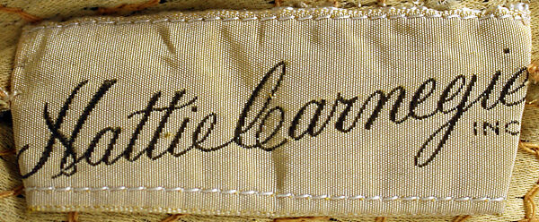 Dinner dress, Hattie Carnegie (American (born Austria), Vienna 1889–1956 New York), cotton, silk, American