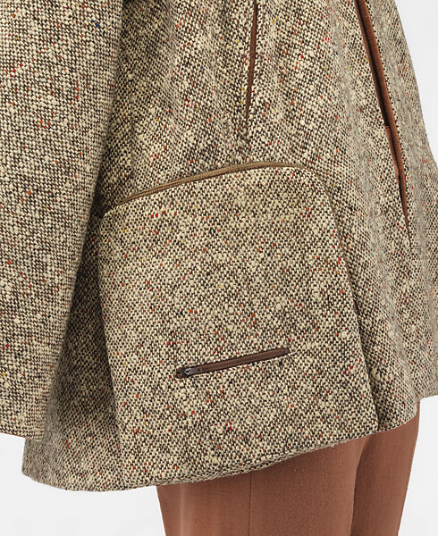 Ensemble, Vera Maxwell (American, 1901–1995), (a-c) wool
(d) silk
(e, f) leather, American