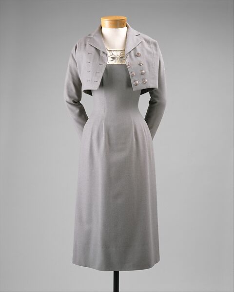 Cocktail ensemble, Anne Fogarty (American, Pittsburgh, Pennsylvania 1919–1980 New York), wool, silk, American 