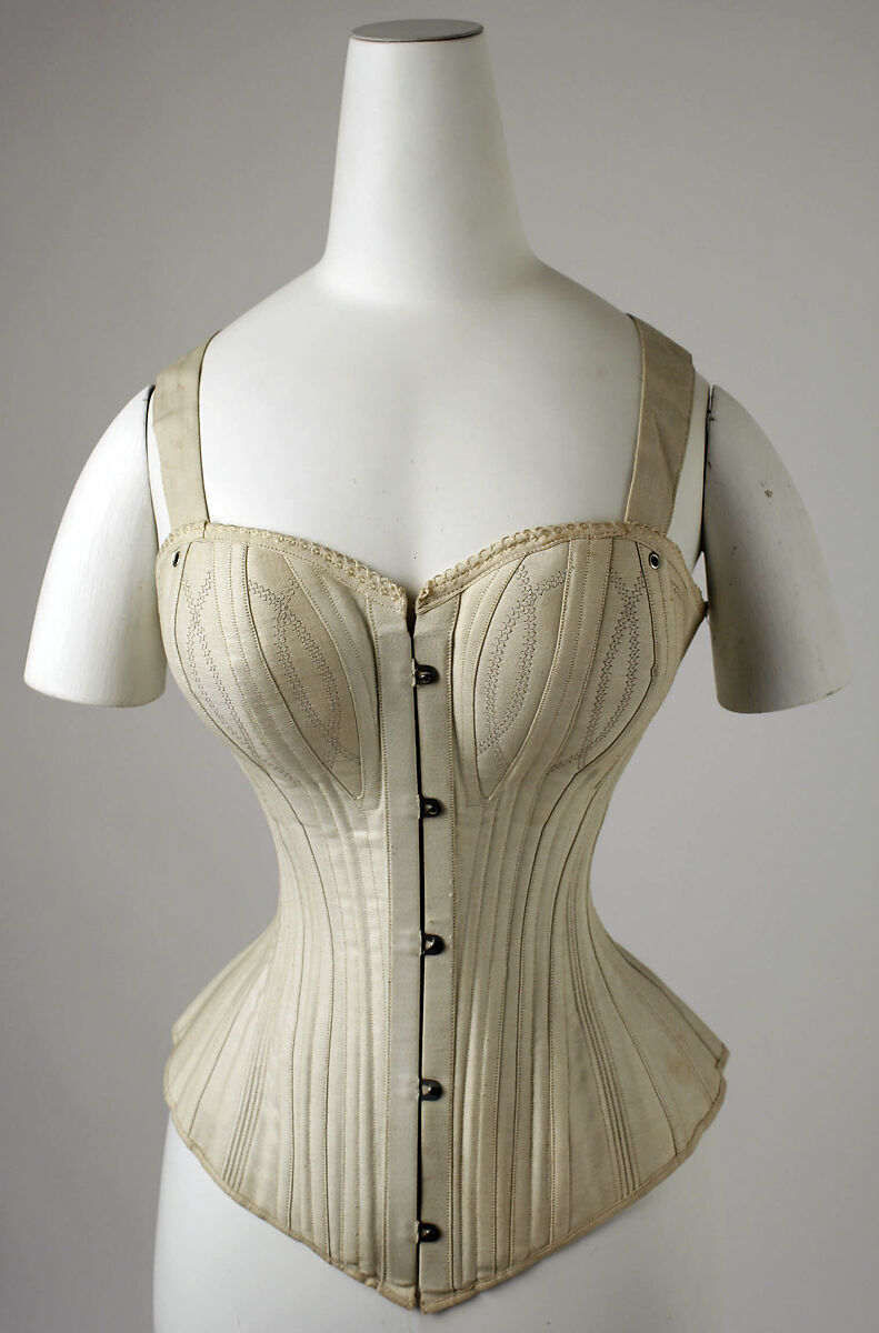 c. 1890s Symington Reproduction Silk Corset By Cathy Hay