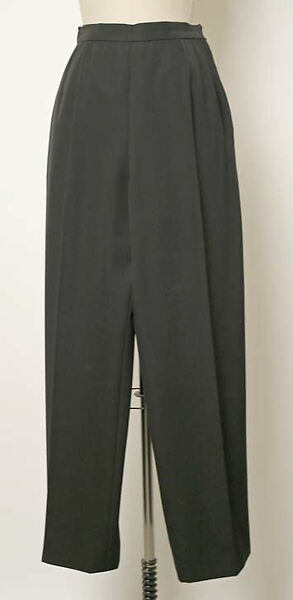 Ensemble, Yves Saint Laurent (French, founded 1961), (a, b) wool; (c) silk, leather; (d, e) silk linen; (f, g) silk, leather, French