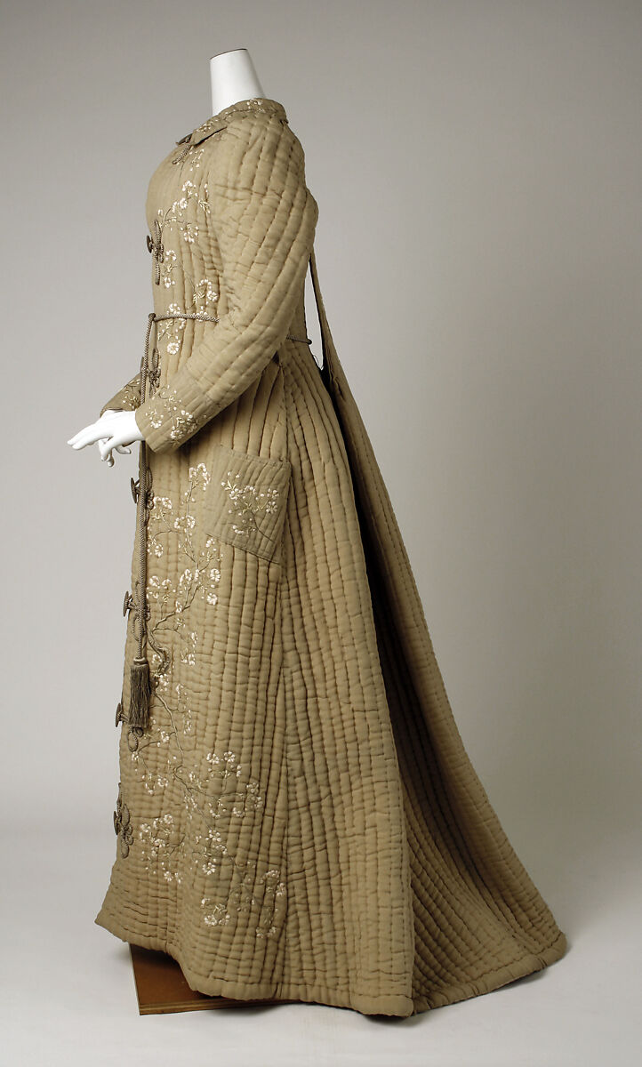 Dressing gown, silk, Japanese