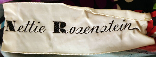 Ensemble, Nettie Rosenstein, Inc. (American, 1916–1961), (a, b) silk, American