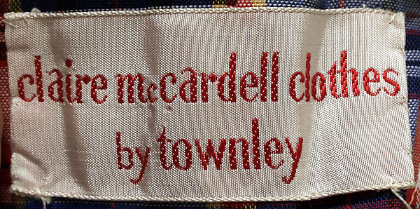 Dress, Claire McCardell (American, 1905–1958), cotton, rubber, metal, American