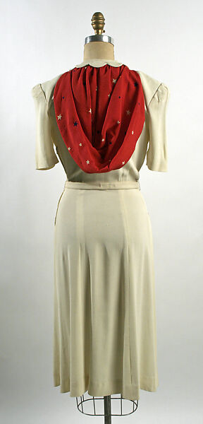 Afternoon dress, silk, American