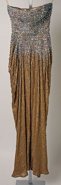 "Aurora Borealis", James Galanos (American, Philadelphia, Pennsylvania, 1924–2016 West Hollywood, California), metal, silk, glass, American