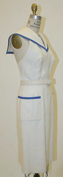 Dress, Traina-Norell (American, founded 1941), linen, silk, American