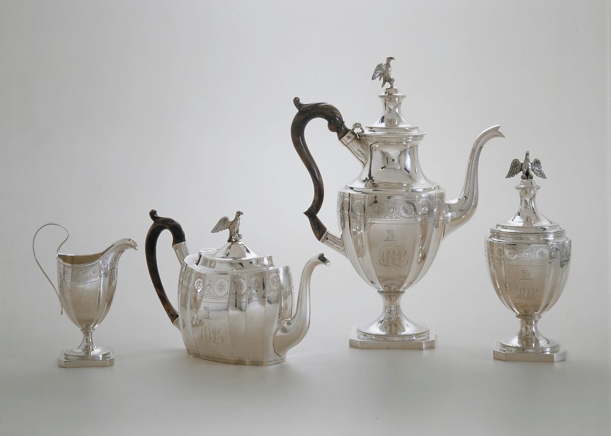 Teapot, Attributed to Christian Wiltberger (American, Philadelphia, Pennsylvania 1766–1851 Philadelphia, Pennsylvania), Silver, American