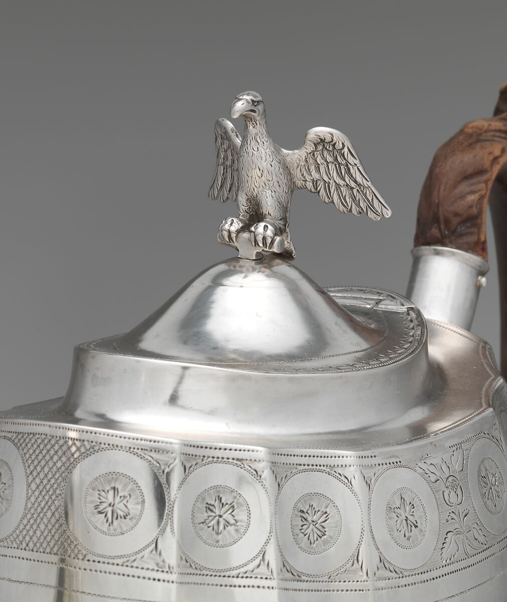 Teapot, Attributed to Christian Wiltberger (American, Philadelphia, Pennsylvania 1766–1851 Philadelphia, Pennsylvania), Silver, American