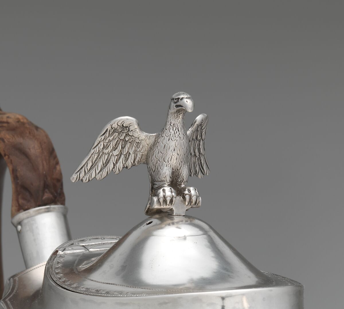 Teapot, Attributed to Christian Wiltberger (American, Philadelphia, Pennsylvania 1766–1851 Philadelphia, Pennsylvania), Silver, American