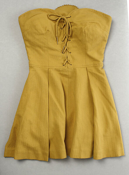 Bathing suit, Tom Brigance (American, 1910–1990), cotton, rayon, American 